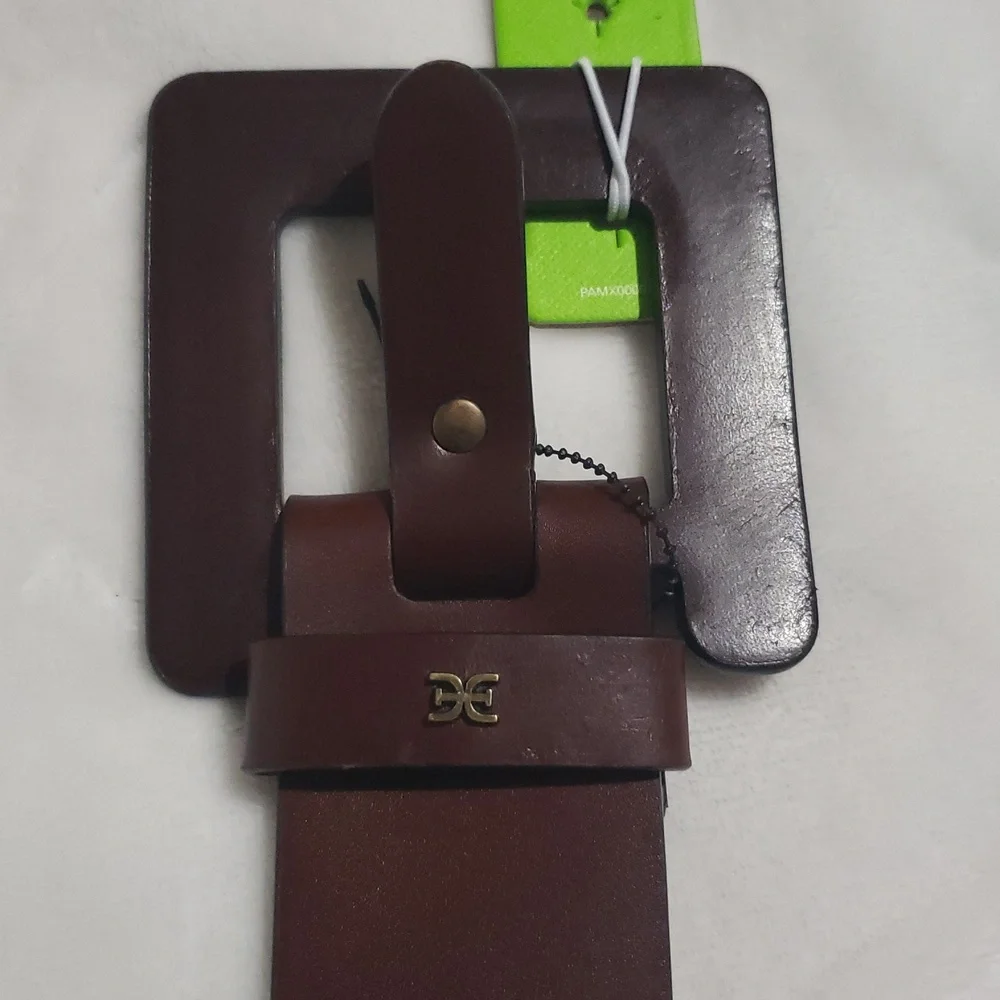 Sam Edelman Brown Leather Belt with Large Holes. NWT.‎ Size L
